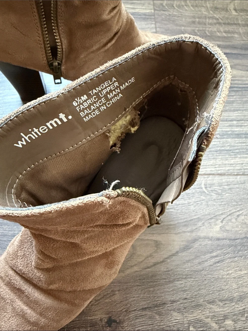 Women’s Brown Suede Ankle Bootie with Side Zip